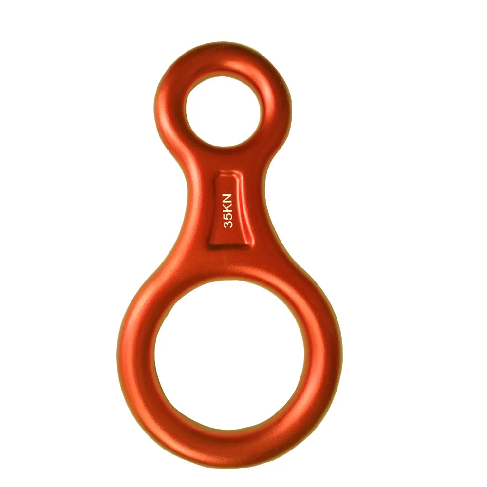 35KN Aluminum Alloy Rock Climbing 8 Word Ring Round Hoop