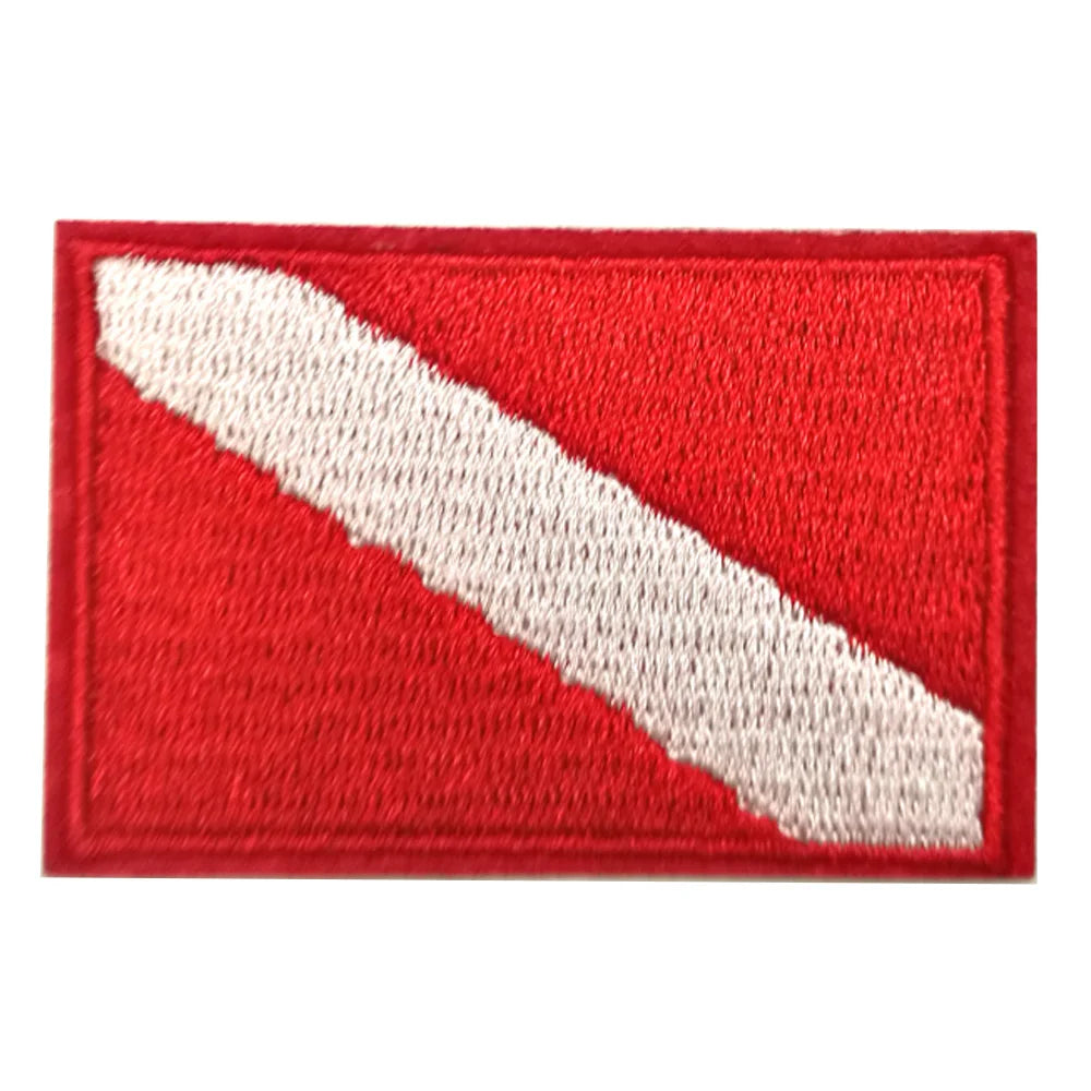 Scuba Diving Flag Patch