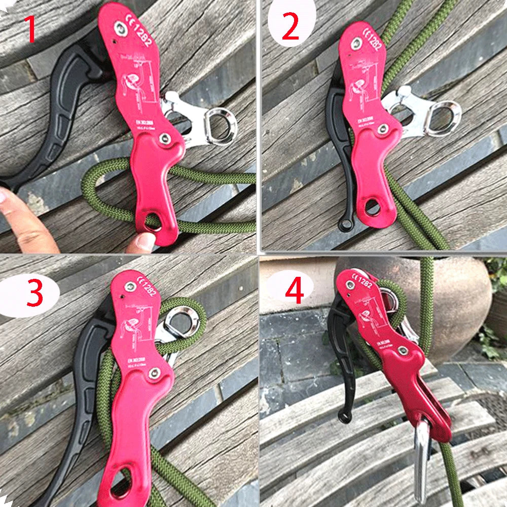 Climbing Ascender and Rappelling Descender Belay Devices