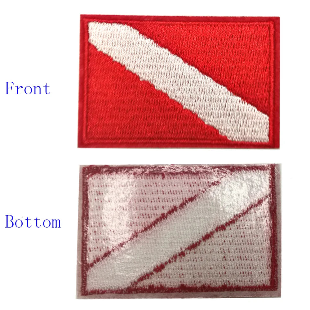 Scuba Diving Flag Patch