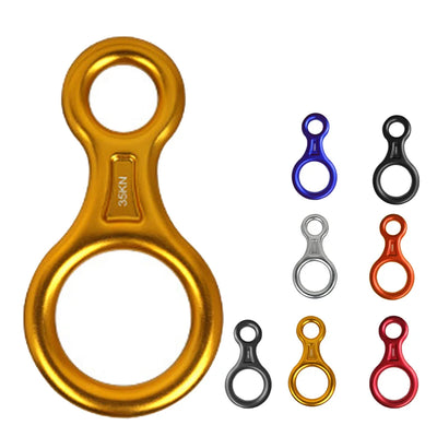 35KN Aluminum Alloy Rock Climbing 8 Word Ring Round Hoop