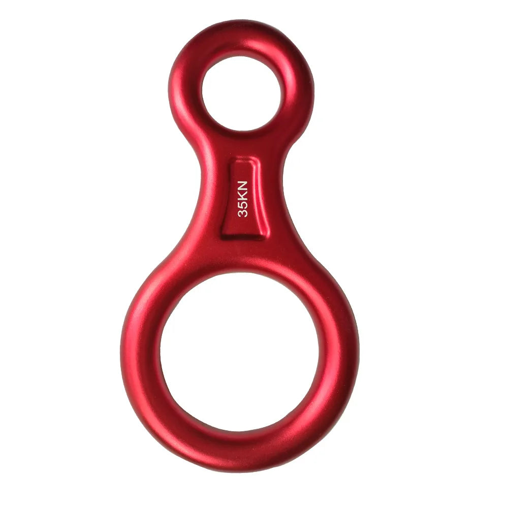 35KN Aluminum Alloy Rock Climbing 8 Word Ring Round Hoop