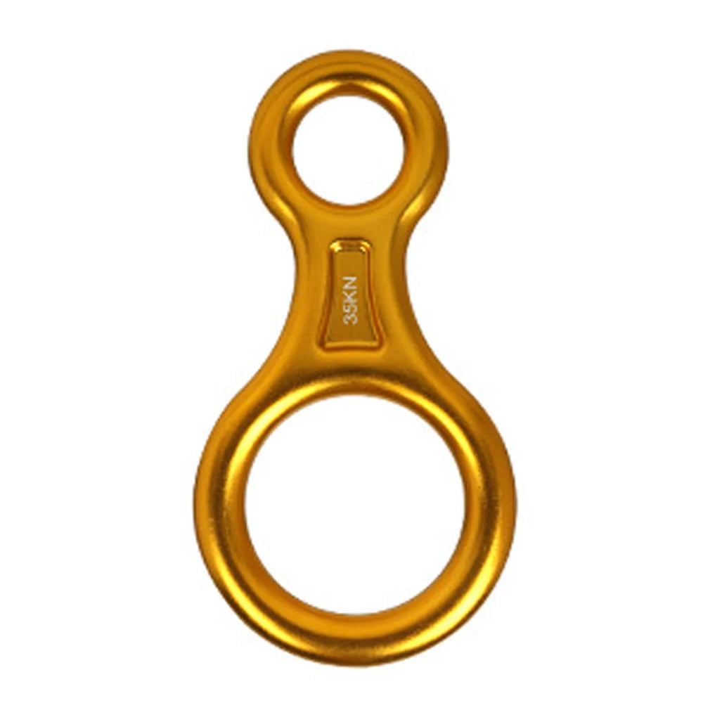 35KN Aluminum Alloy Rock Climbing 8 Word Ring Round Hoop