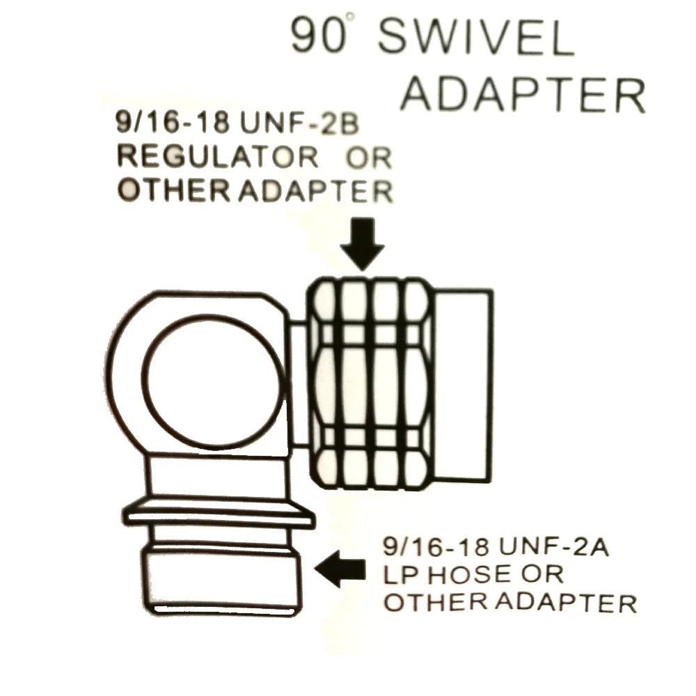 2nd stage hose swivel adaptor