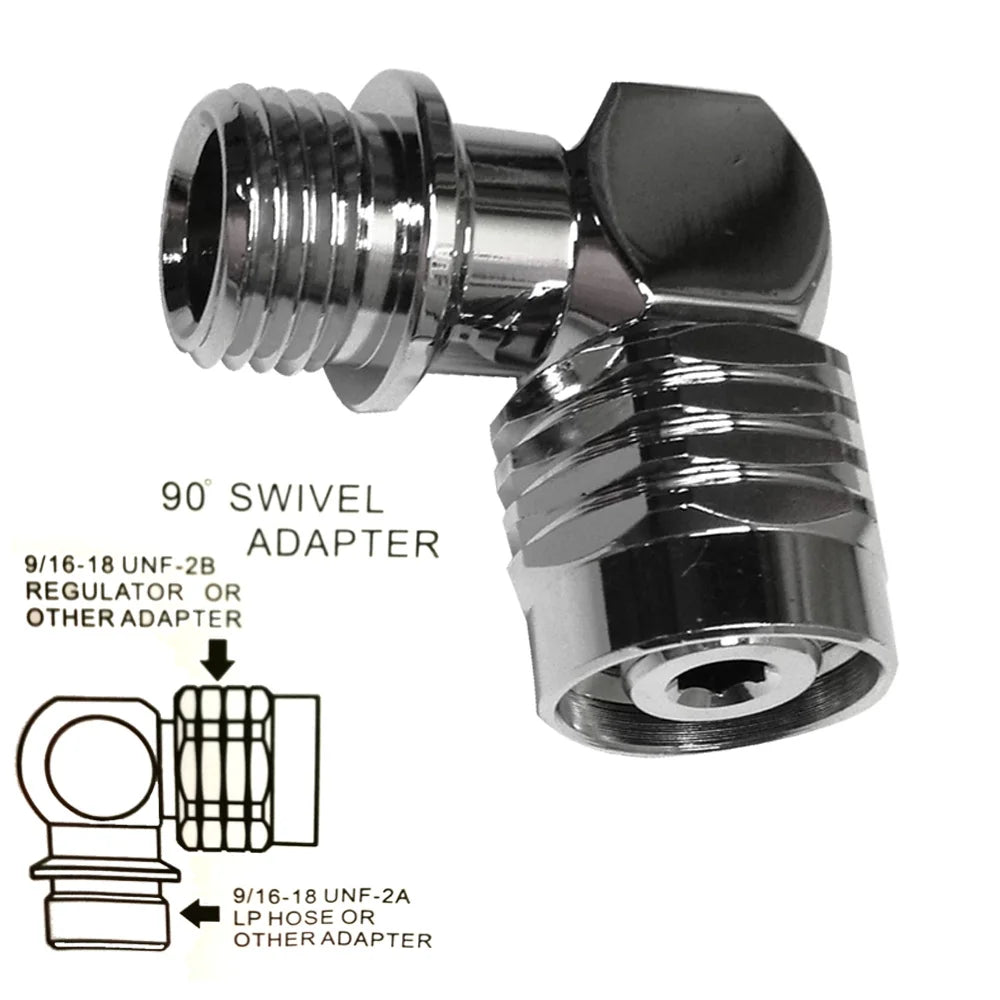 2nd stage hose swivel adaptor