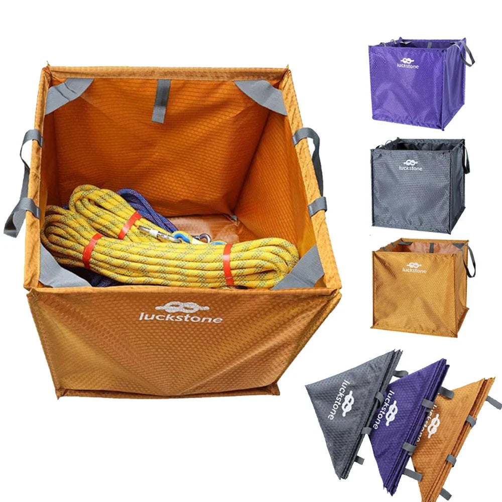 Folding Cube Rock Climbing Rope Storage Bag