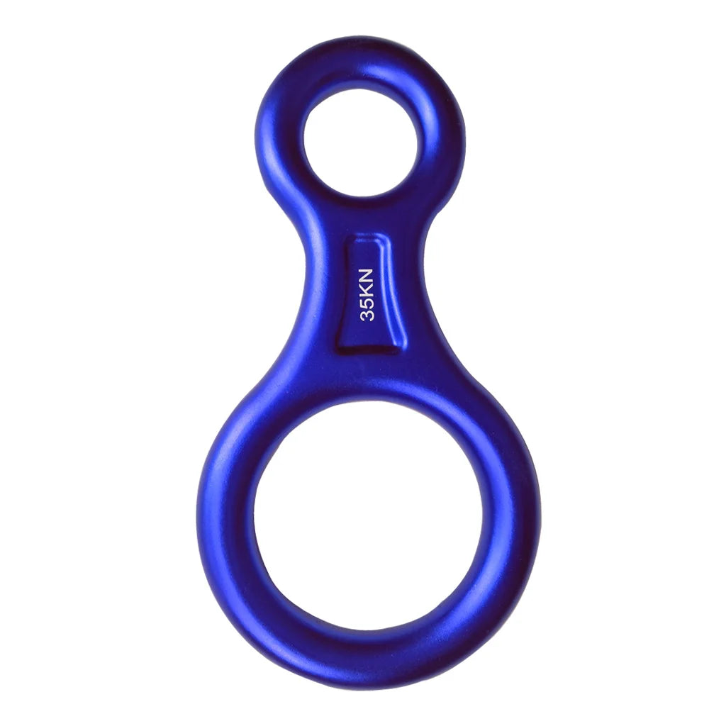 35KN Aluminum Alloy Rock Climbing 8 Word Ring Round Hoop